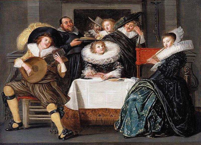 Dirck Hals A Merry Company Making Music